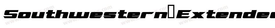 Southwestern-Extended Bold Italic字体转换